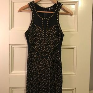 Black Urban Outfitters Dress with Muted Gold Studs